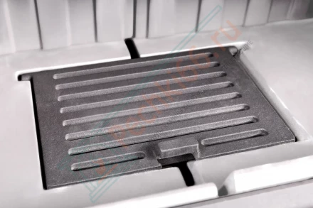 Каминная топка Экокамин Альфа 800 K с контргрузом белый шамот