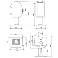 Печь-камин Scan 66-2 Pedestal BP (Scan)