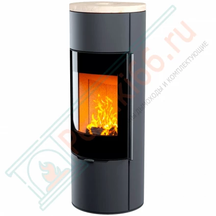 Печь камин R1 L Plus с прямой задней стенкой и высотой 1350 мм (Астов)