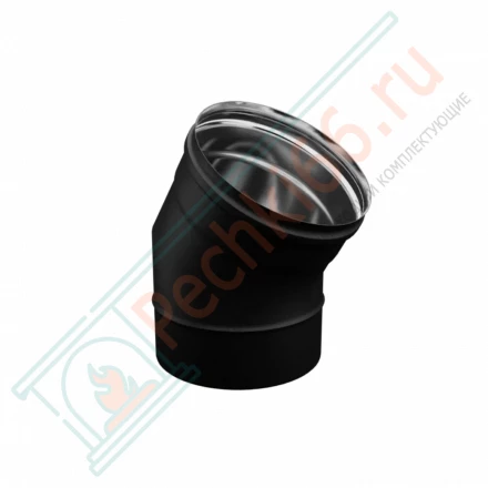 Колено угол 135° (430/0,8 мм / эмаль /600° черная) d-115 (Ferrum Blackside)