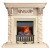 Электрокаминокомплект Luxemburg (каменный) - Сланец/Cлоновая кость с патиной с очагом Danville Brass FB2