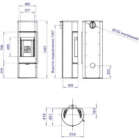 Печь Denali LX BACK (Stav)