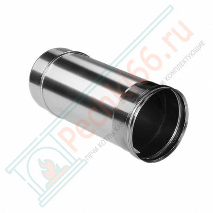 Труба прямая L=250 без изол (НЕРЖ-321/0,8) d-130 (Дымок-Lux)