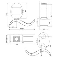 Печь-камин Scan 66-5 S-Shape BP (Scan)