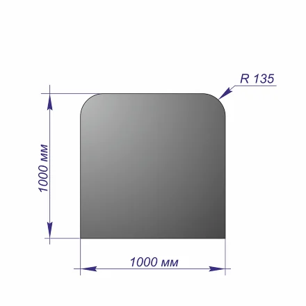 Лист напольный 1000*1000*1,5 R135 медь (Везувий)