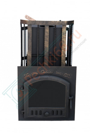 Печь для бани "Сибирь-25" (дверка 545х545) с закрытой каменкой (Сибирь-Премиум)