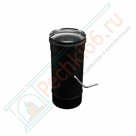 Шибер (430/0,8 мм / эмаль /600° черная) d-115 (Ferrum Blackside)