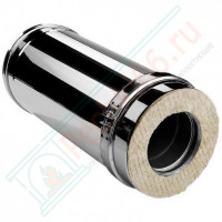 Сэндвич труба V50R с изол L=500 (AISI-321/0,8-ОЦИНК-RAL/0,5) d-150/250 (Вулкан)