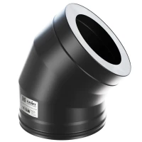 Сэндвич-отвод 45° (AISI-316L/0,8-430/ЭМАЛЬ) d-250/300 (Craft-HF-25BP)