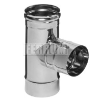 Тройник 90° (НЕРЖ-430/0,8) d-180 (Ferrum HF)