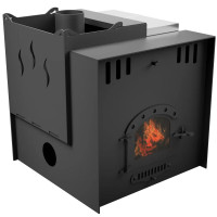 Печь для бани Горыныч Мини, под бак 60 л, стекло, система отопления ТермоСфера