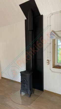 Печь-камин Везувий А-07 под ключ (монтаж 03.2024)