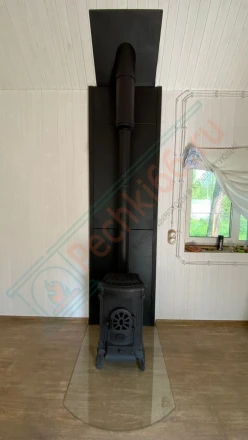 Печь-камин Везувий А-07 под ключ (монтаж 03.2024)