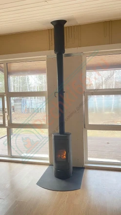 Печь-камин Plamen Tara под ключ (монтаж 09.2024)