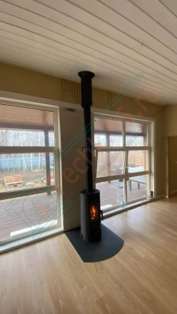Печь-камин Plamen Tara под ключ (монтаж 09.2024)