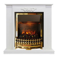 Каминокомплект Lumsden - Белый дуб с электроочагом Atherton