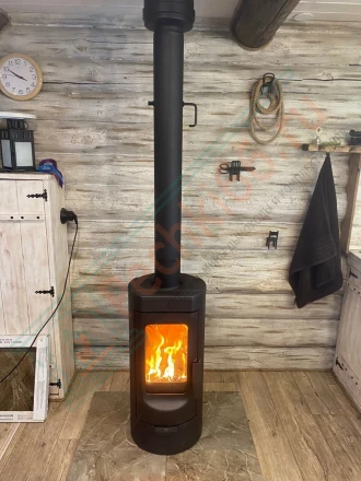 Печь-камин Plamen Tara под ключ (монтаж 02.2024)