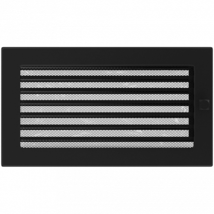 Вентиляционная решетка для камина с жалюзи 170х300, черная (FireWay)