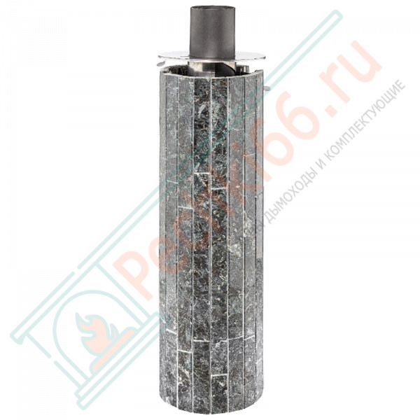 Дымоход с регистром Пироксенит наборный, d-115, L=1000 мм (Feringer)