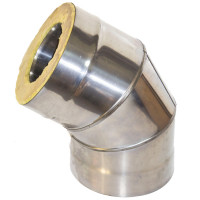 Сэндвич-отвод 135° (НЕРЖ-439/1,0-НЕРЖ-439/0,5) d-160/220 (УМК)