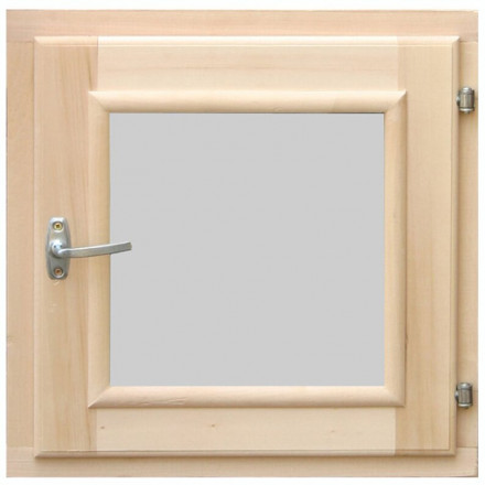 Окно для бани 500х500 мм, листв. порода, стеклопакет (DoorWood)