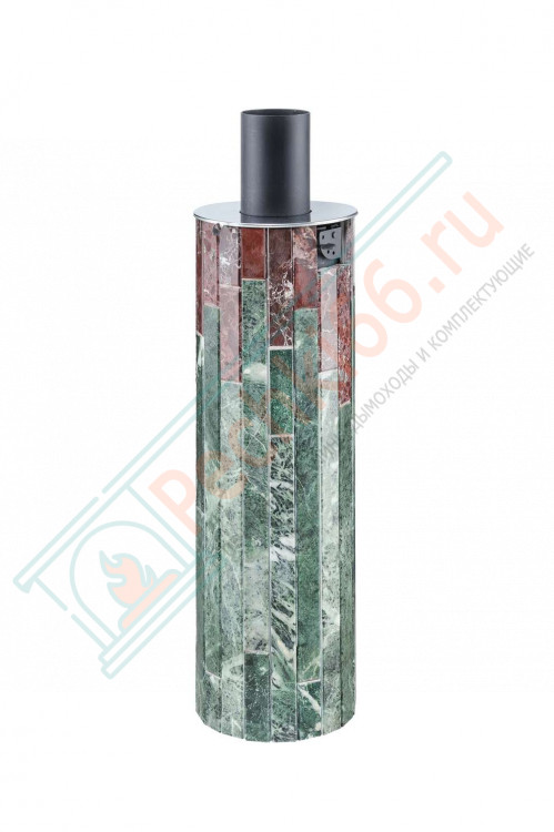 Дымоход с регистром Змеевик + Россо Леванте, d-115, L=1000 мм (Feringer)