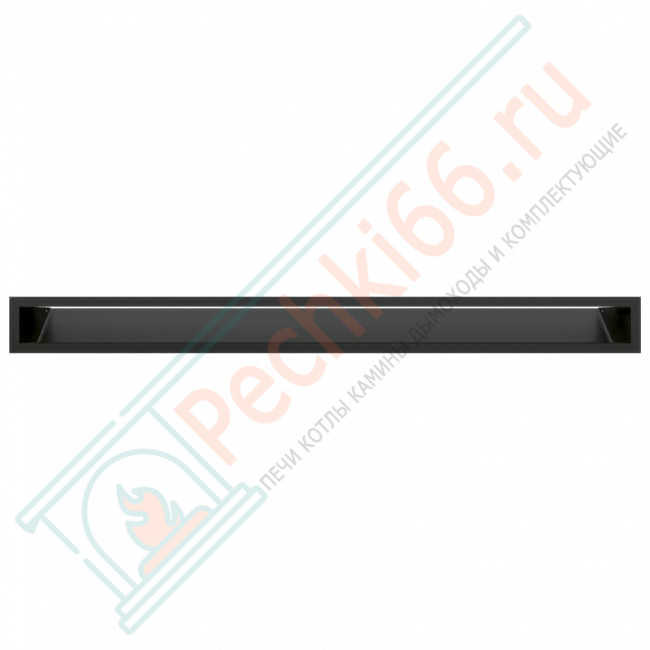 Решетка 9X100 черная LUFT/9/100/45S/C (Kratki)