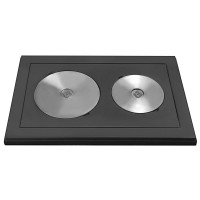 Чугунная плита двухконфорочная 5В (Веувий)