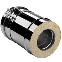 Труба V50R телескопическая с изол L=260-380 (AISI-321/0,8-AISI-304/0,5) d-130/230 (Вулкан-Cerablanket)