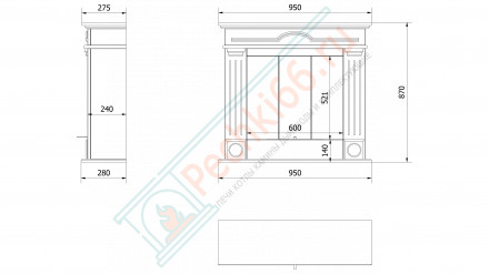 Биокамин DECEMBER, черный (Kratki)