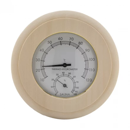 Термогигрометр ТН-10-L липа, круг (212F)