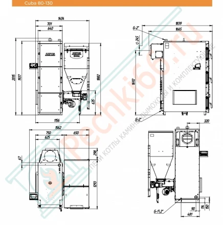 Автоматический котел Cuba 100 (Zota) 100 кВт