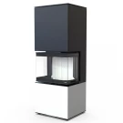 Печь-камин Intra xms c ver. compact 1, белая сталь (Defro-Home) 8кВт Печь-камин Intra xms c ver. compact 1, белая сталь (Defro-Home) 8кВт