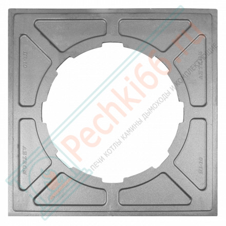 Чугунная усиленная плита П1-10, под казан от 8 до 20 л (700x700x26,5) (Рубцовск)