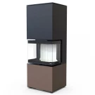 Печь-камин Intra xms c ver. compact 1, коричневая сталь (Defro-Home) 8кВт Печь-камин Intra xms c ver. compact 1, коричневая сталь (Defro-Home) 8кВт