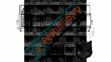 Чугунная топка Zuzia left BS Deco (Kratki)