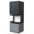 Печь-камин Intra xms c ver. compact 1, серая сталь (Defro-Home) 8кВт Печь-камин Intra xms c ver. compact 1, серая сталь (Defro-Home) 8кВт
