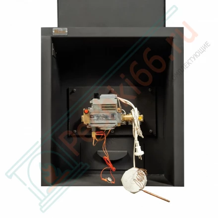 Газовая печь для бани № 06-ГТ 80 в готовой кирпичной облицовке (Тройка) до 80 м3