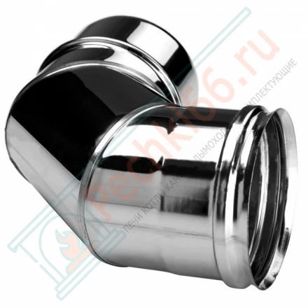 Отвод одностенный 90° (AISI-321/0,5мм) d-300 (Вулкан)