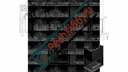 Чугунная топка Zuzia left BS guillotine (Kratki)