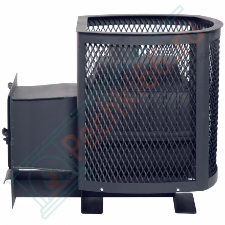 Чугунная печь для бани Сибирь-20, с универсальной чугунной топочной дверцей (НМК)