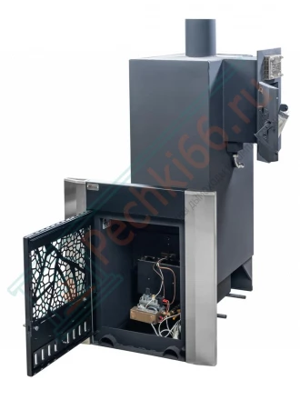 Газовая печь для бани № 06-ГТ 60 в готовой кирпичной облицовке (Тройка) до 36 м3