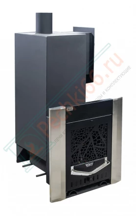 Газовая печь для бани № 06-ГТ 60 в готовой кирпичной облицовке (Тройка) до 36 м3