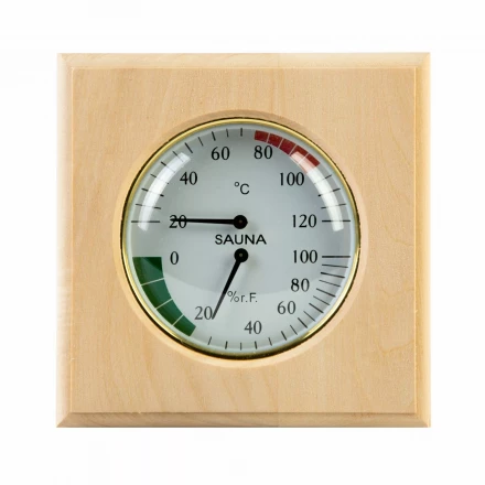 Термогигрометр ТН-11-L липа, квадрат (212F)
